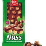 Шоколад молочний Nut Fin Carre з цільним лісовим горіхом Німеччина 100 г