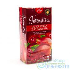 Чай ягідний Intensitea з шипшиною і журавлиною 20 пакет. Польща
