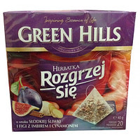 Чай чорний Green Hills зі сливою, імбиром, інжиром і корицею 20 пірамідок Польща