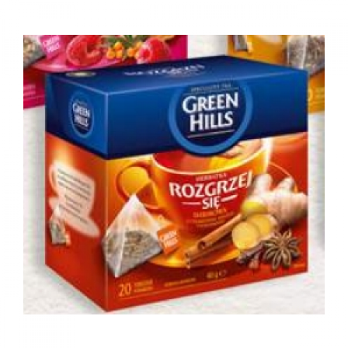 Чай чорний Green Hills імбир, кориця, аніс і гвоздика 20 пірамідок Польща
