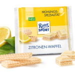 Шоколад Ritter Sport Zitroen-Waffel (білий вафля +лимон) 100г Німеччина