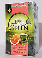 Чай зелений Feel Green з грейпфрутом Польща (40 пакет) 70г