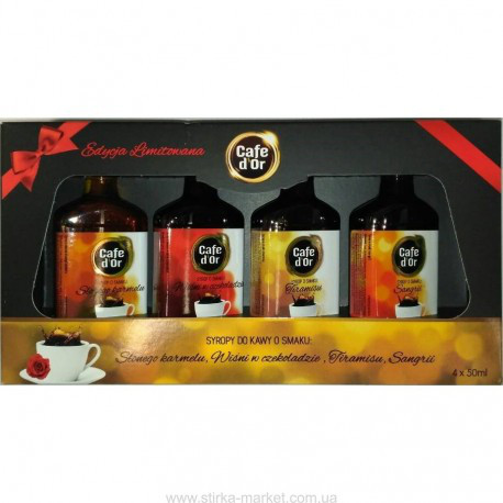 Сиропи для кави, коктейлів, напоїв Cafe d'or 4х50 мл