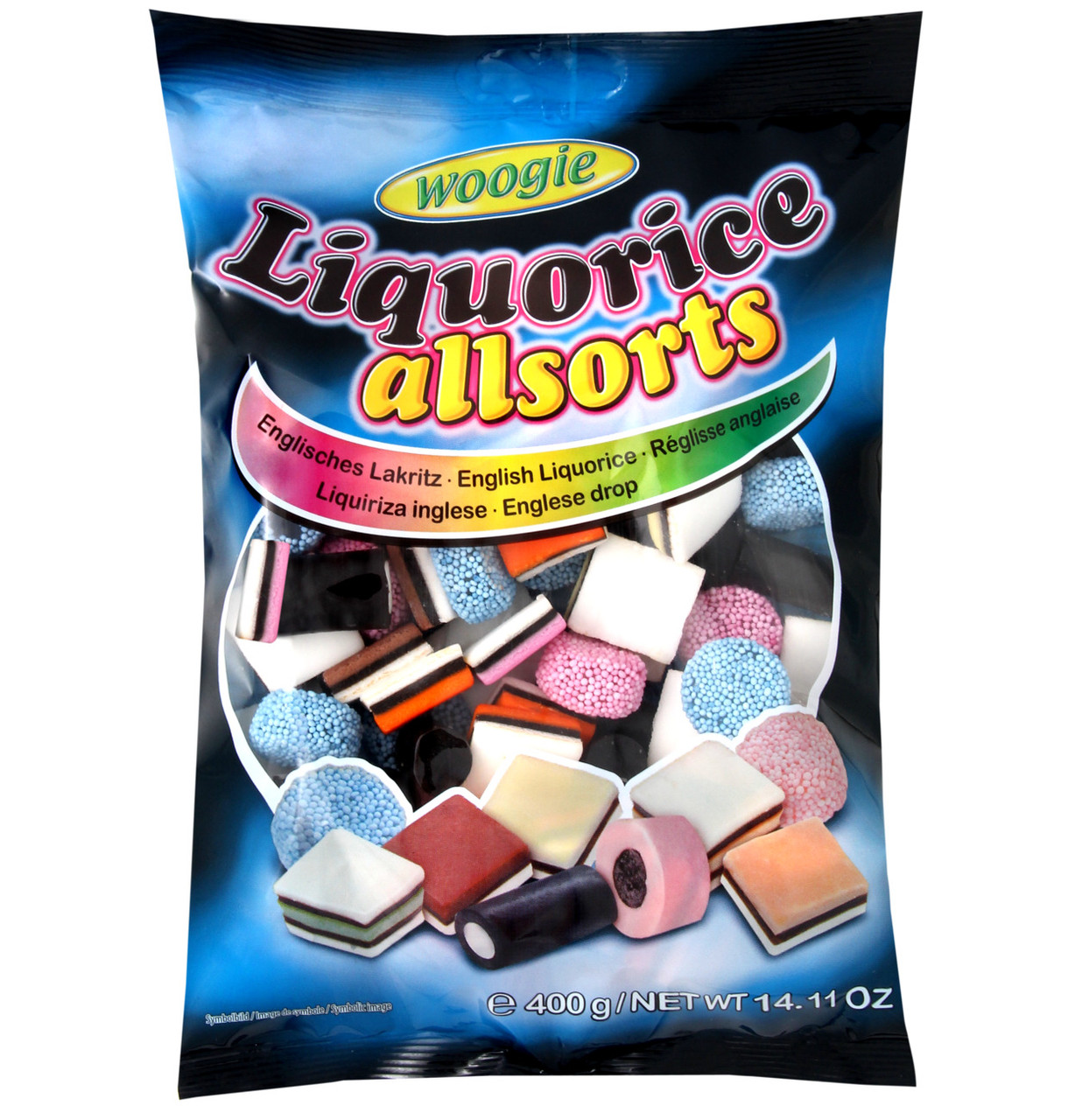 Желейні цукерки з лакрицею Liquorice allsorts Woogie 400г Австрія