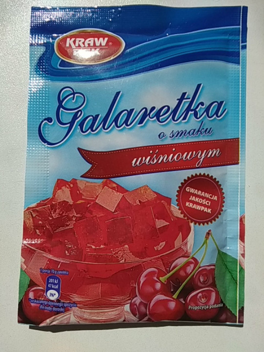 Желе (Galaretka) зі смаком вишні Kraw Pak Польща 70г