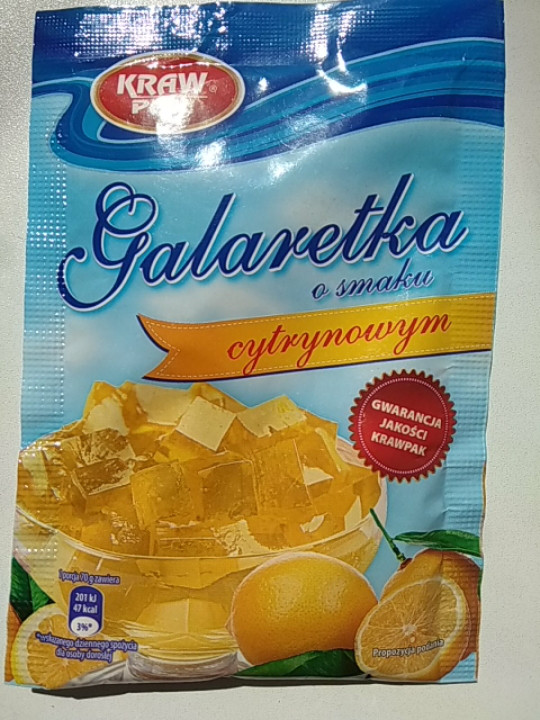 Желе (Galaretka) зі смаком лимона Kraw Pak Польща 70г