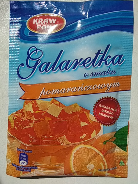 Желе (Galaretka) зі смаком апельсина Kraw Pak Польща 70г