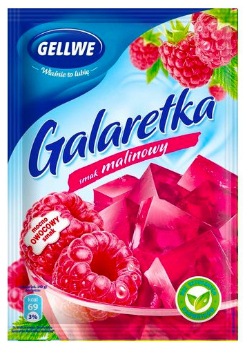 Желе (Galaretka) зі смаком малини Dr.Oetker Malinowym Польща 77 г