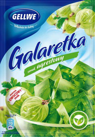 Желе (Galaretka) зі смаком крижовика Gellwe Польща 75г