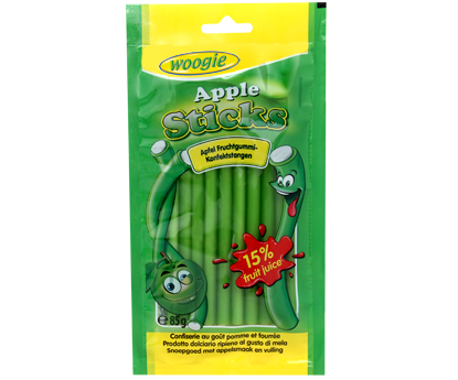 Желейні цукерки Sticks Apple яблуко Woogie 85 g
