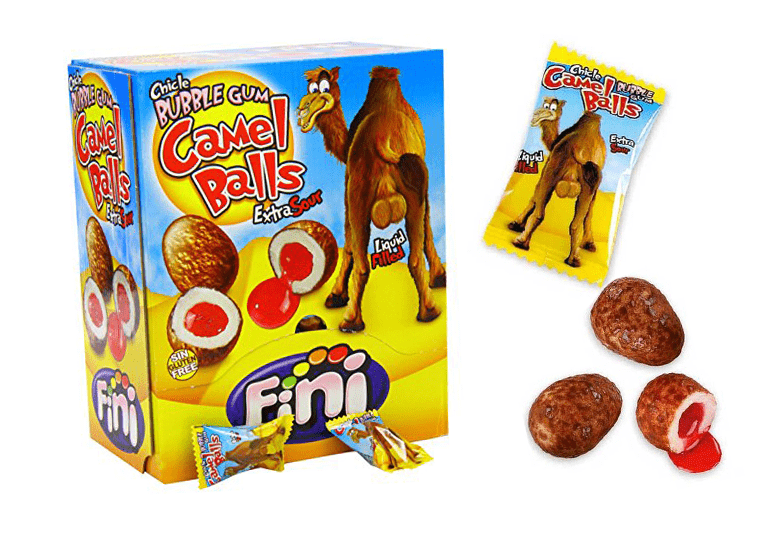 Жувальні цукерки (жуйки) без глютену Fini Camel Balls яйця верблюда Іспанія 200штх5г