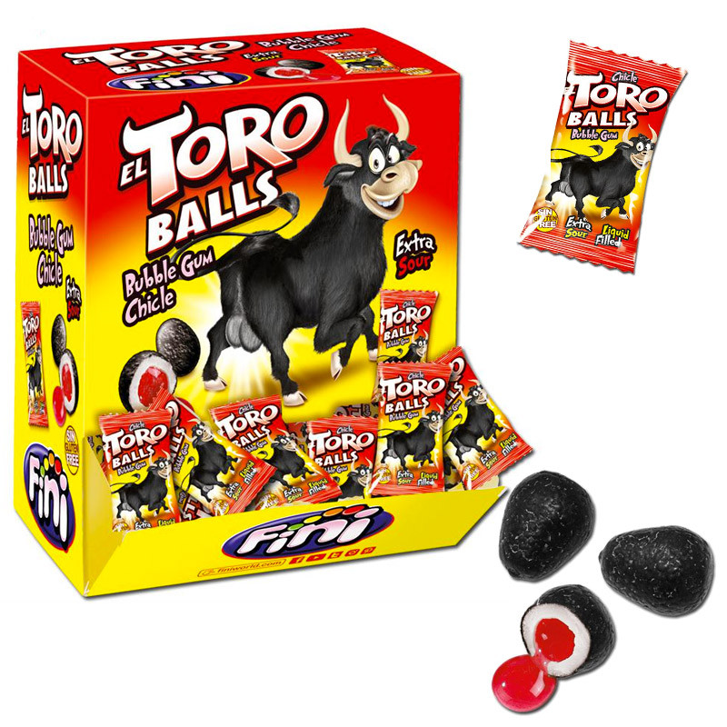 Жувальні цукерки (жуйки) без глютену Fini Toro Balls яйця бика Іспанія 200штх5г