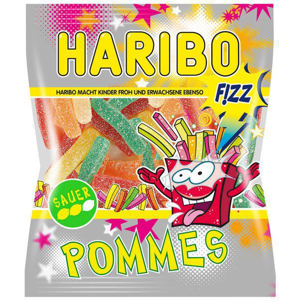 Желейні цукерки Haribo Pommes кислі (картопля фрі) Німеччина 200г