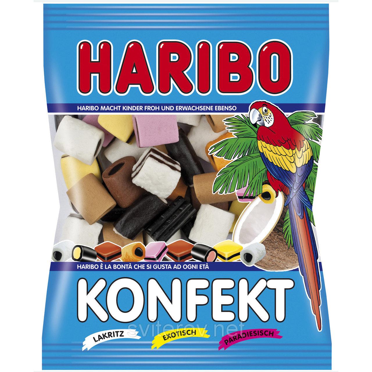 Желейні цукерки Haribo Konfekt з лакрицею (кондитерські вироби) Німеччина 175 г