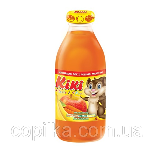Сік дитячий Kiki яблуко, морква, банан Польща 330 мл