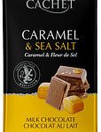 Шоколад CACHET (КАШЕТ) молочний 32% какао з карамеллю і морською сіллю Бельгія 300г