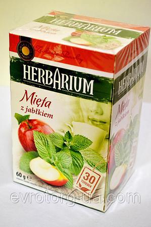 Чай трав'яний Herbarium з м'ятою та яблуком 30пакет. Польща 60г