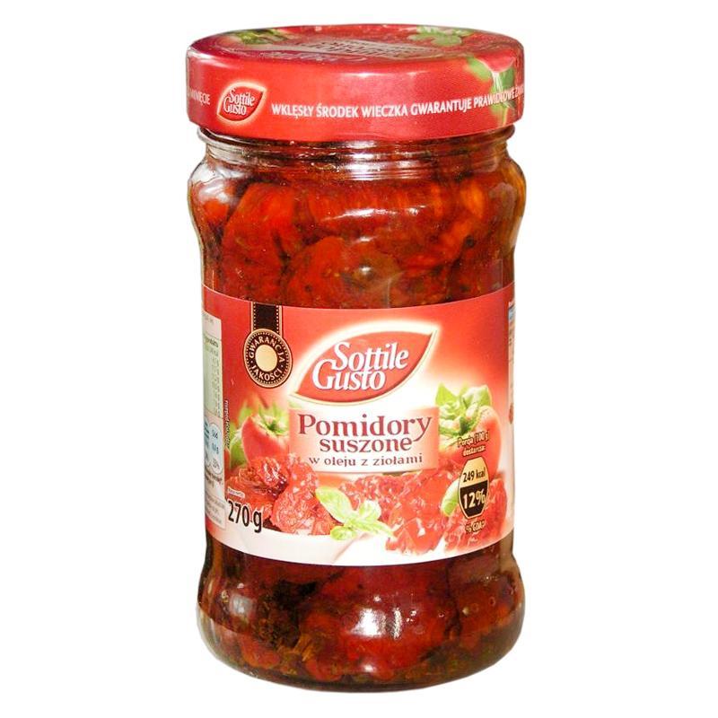 В'ялені помідори в олії з травами Sottile Gusto 270 г Польща