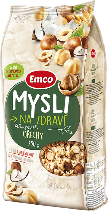 Мюслі з лісовим горіхом (фундуком) Emco Чехія 750г