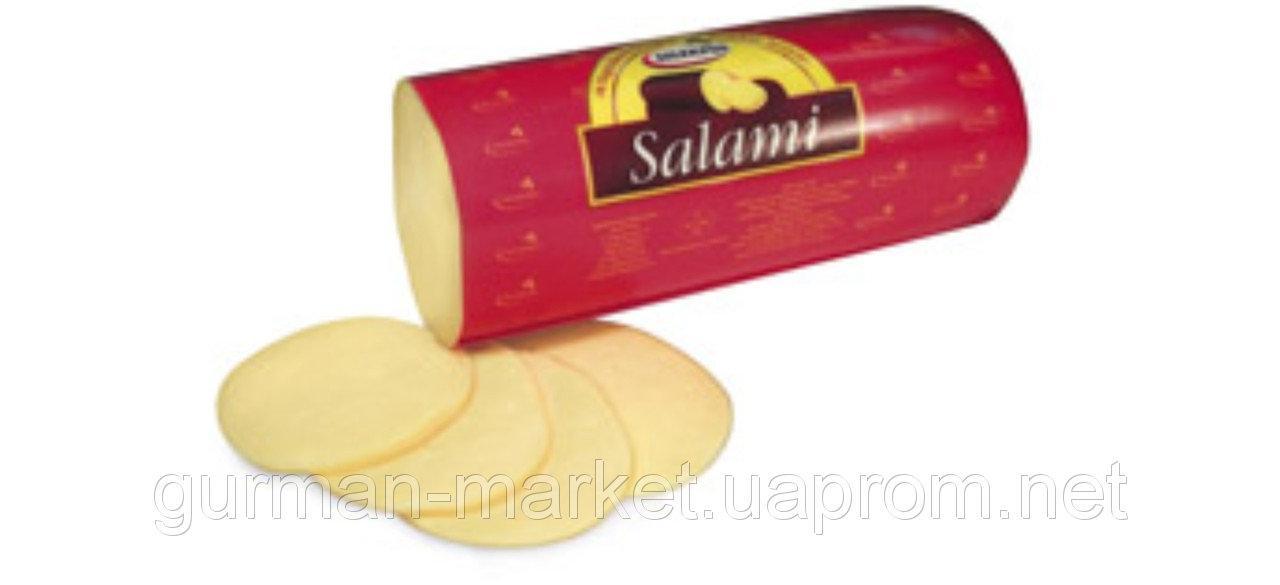 Сир напівтвердий Salami Mlekpol 1 кг Польща