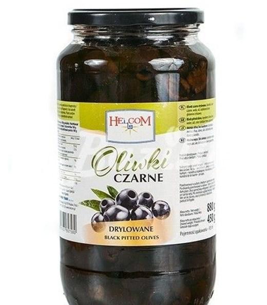 Маслини чорні без кісточки Oliwki Czarne Helcom 345 г Польща