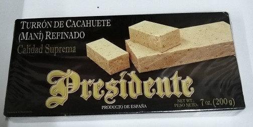 Туррон арахісовий вишуканий Turron Cacahuete Presidente Іспанія 200 г.