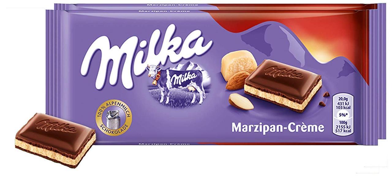 Шоколад із марципановим кремом Milka Marzipan-Creme Швейцарія 100 г