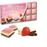 Шоколад Schogetten Trilogia Strawberry ( Трилогія полуниця), Німеччина, 100 г