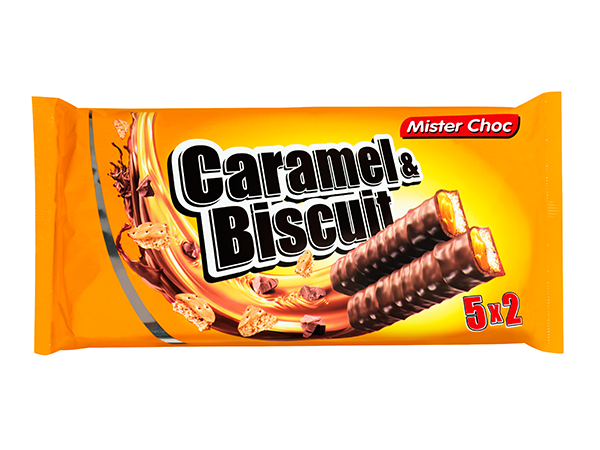 Батончики Carame l&Biscuit Mister Choc 290 г (5х2х29г) Німеччина