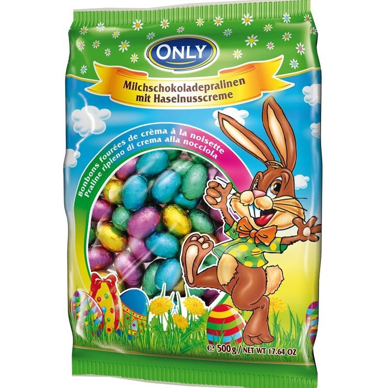 Шоколад (конфети) молочний із горіховим праліне Onli Австрія 400 г