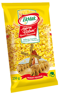 Макаронні вироби з куркумою Черепашки дрібні Babuni EkMak Польща 250г