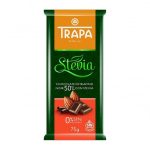 Шоколад чорний без цукру та без глютену Trapa Stevia 50% какао 75 г Іспанія