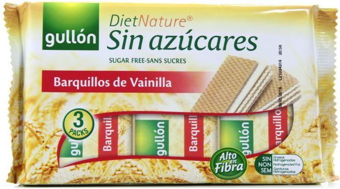 Вафлі без цукру ванільні Gullon 210гр (3 пачки) Іспанія
