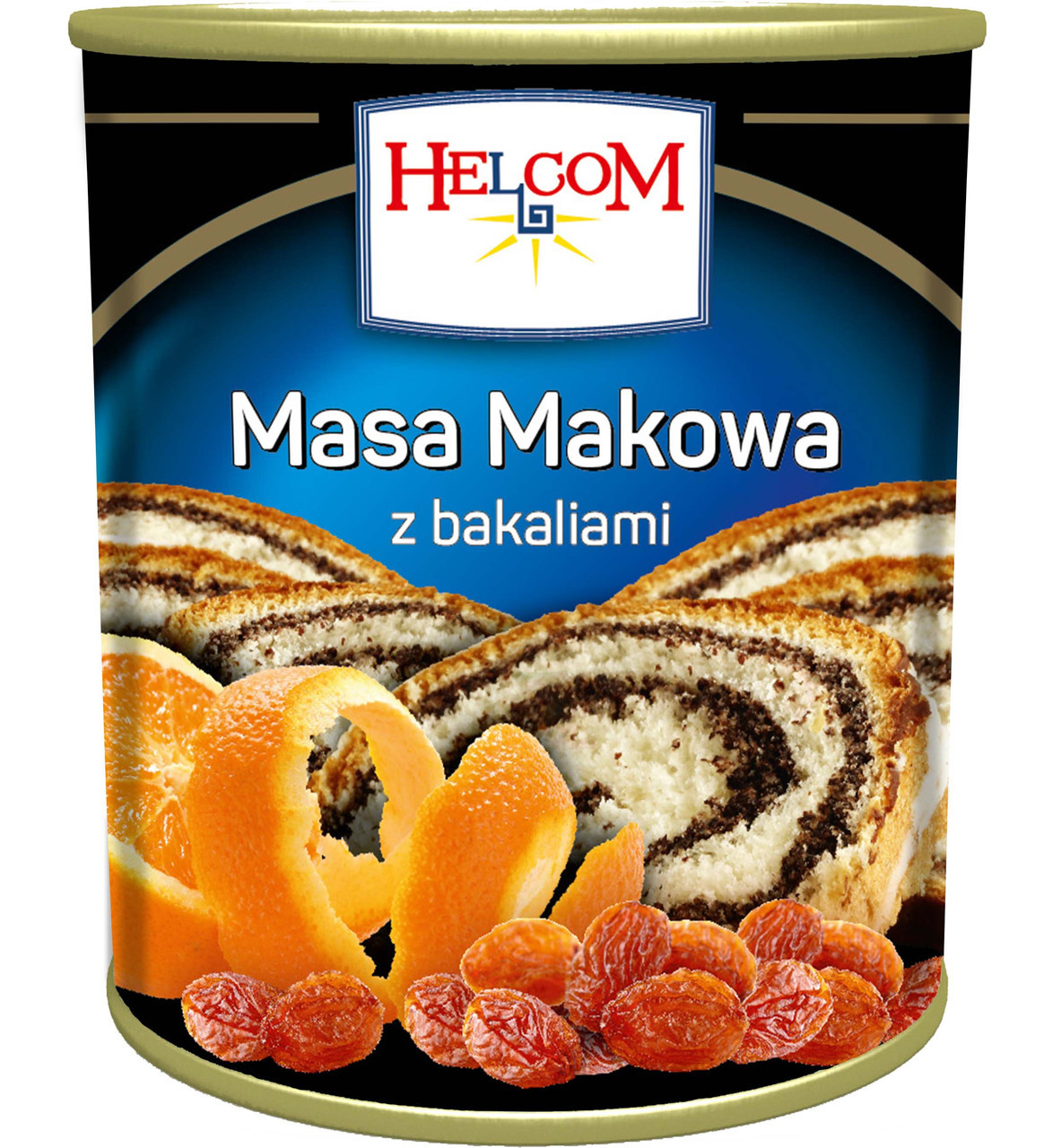 Макова маса з родзинками й апельсином Helcom Польща 850г