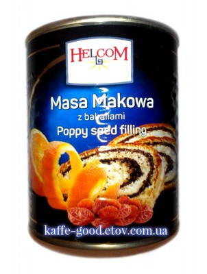 Макова маса з родзинками й апельсином Helcom Польща 380г