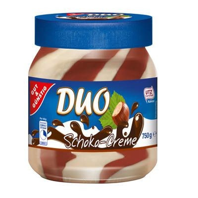 Шоколадний крем (паста) Duo Scoko-Cremo Gut&Gunstig з горіхом Німеччина 750г