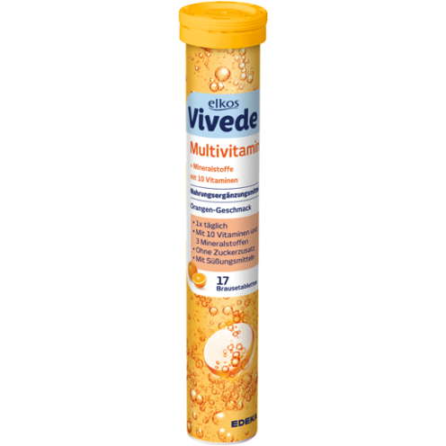 Вітаміни шипучі Мультивітамін Edeka Elkos Vivede Multivitamin Німеччина (17 шт)