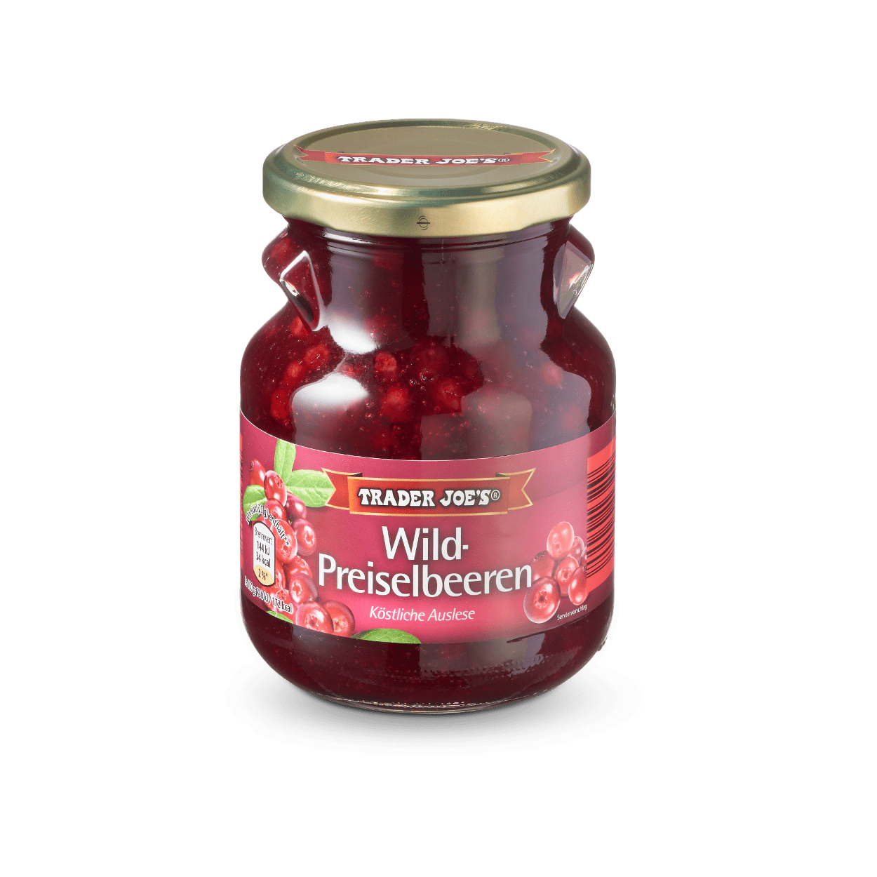Журавлина (дика брусниця) Wild-Preiselbeeren Trader Joes 400г Німеччина