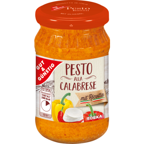 Соус Pesto alla Calabrese  GUT & GÜNSTIG 190 г Германия