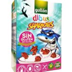 Печенье без глютена, лактозы и яиц Dibus Sharkies Gullon 250г Испания
