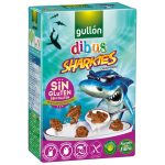 Печенье без глютена, лактозы и яиц Dibus Sharkies Gullon 250г Испания
