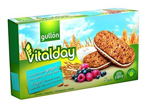 Печиво злакове з йогуртом і ягодами з вмістом клітковини Gullon Vitalday 220 г (5х44 г) Іспанія