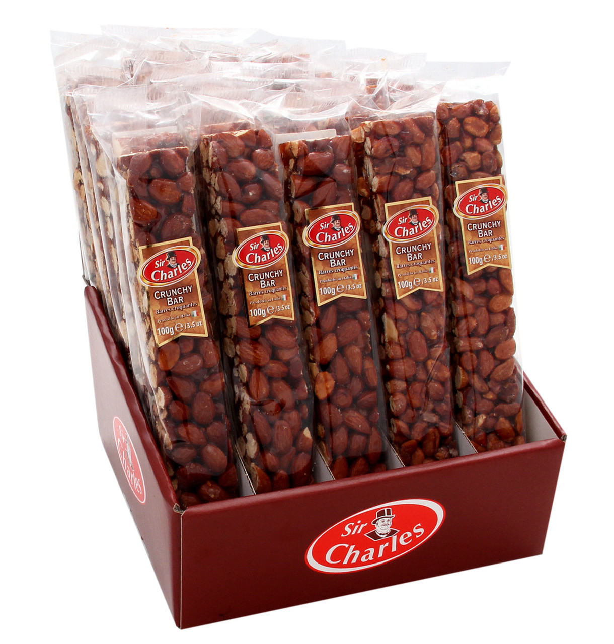 Хрусткий кранч бар із мигдалю (гриляж) CRUNCHY BAR Sir Charles 100g Австрія