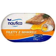 Філе макрелі (скумбрії) Nautica в олії 170h.