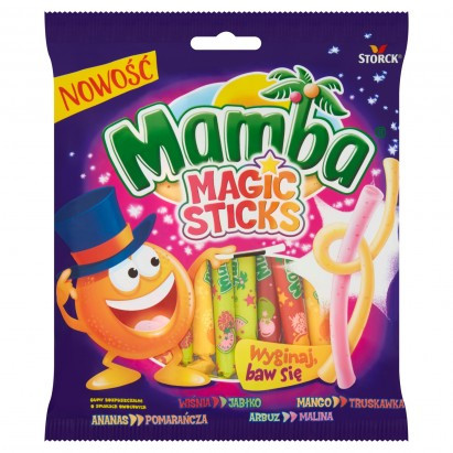 Жувальні цукерки Magic Sticks Mamba, 140г Німеччина