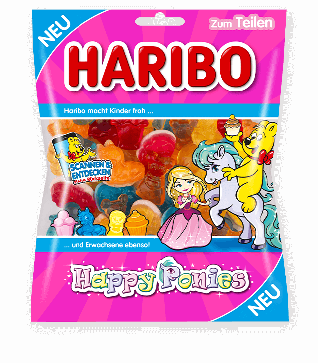 Желейні цукерки Щасливі поні Happy Ponies Haribo Німеччина 175г