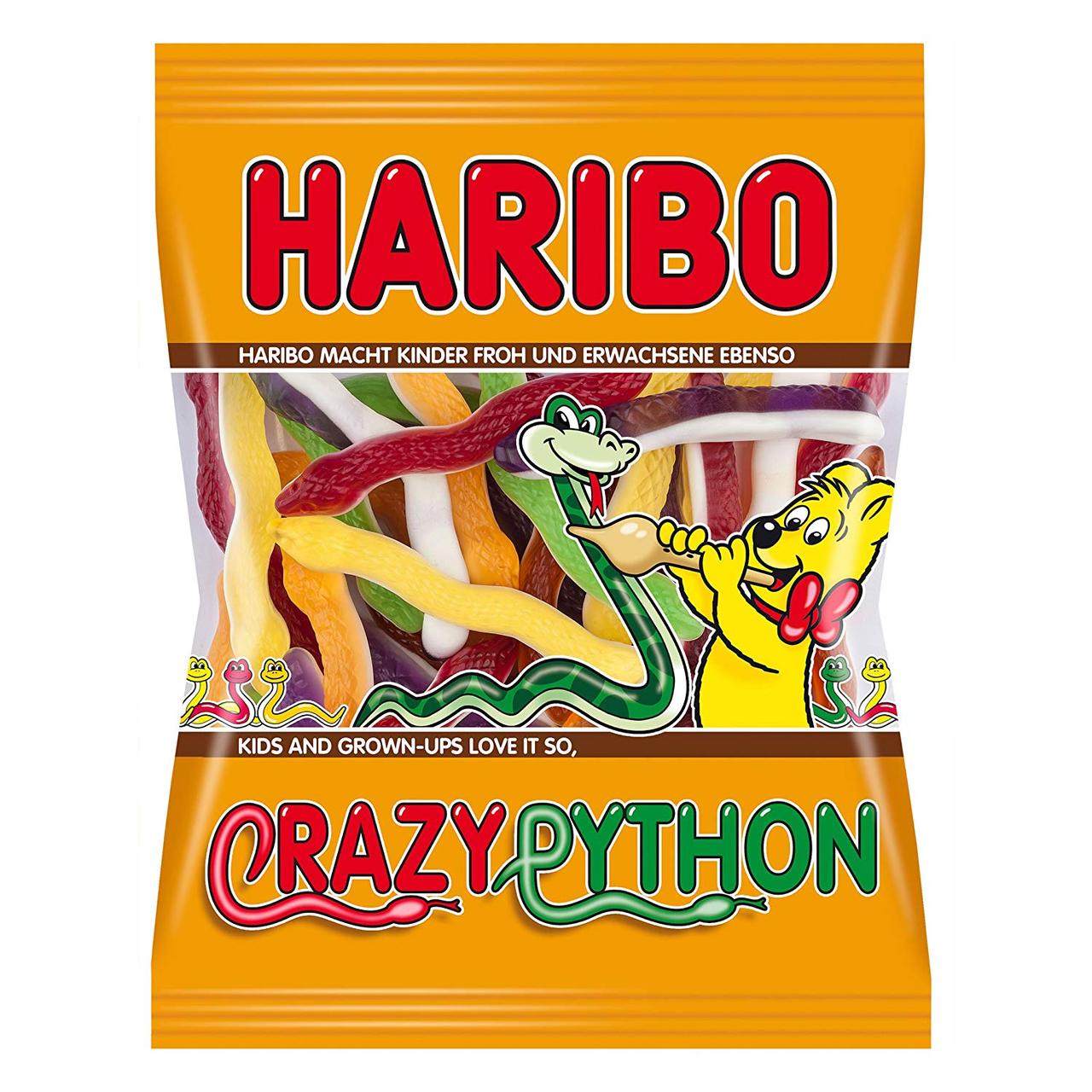 Желейні цукерки Божевільний пітон Crazzy Python Haribo Німеччина 200г