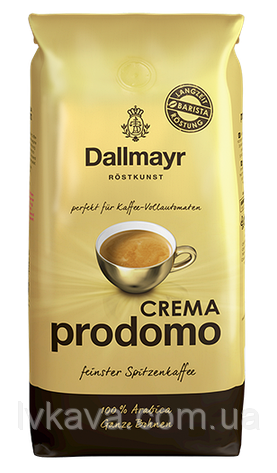 Кава зернова Dallmayr Crema Prodomo 100% арабіка Німеччина 1кг