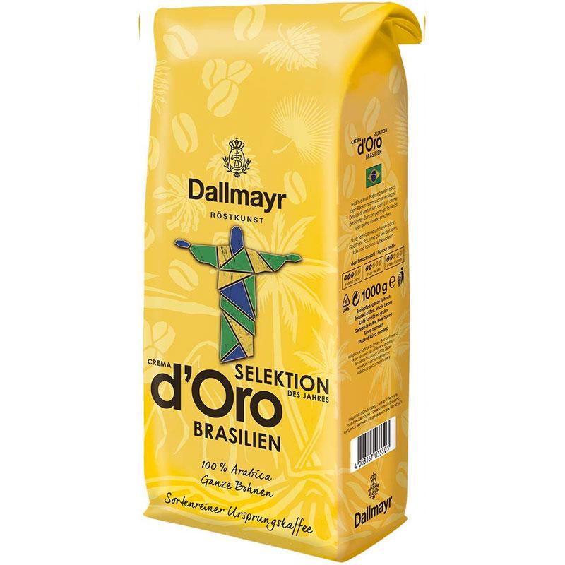 Кава в зернах Dallmayr Crema D'oro Selektion Brasilien 100% арабіка Німеччина 1кг
