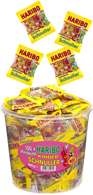 Желейні цукерки Дитяча соска Haribo Kinder Schnuller (фруктовий мікс) 9,8 м Німеччина